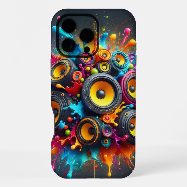 Funda Para iPhone Salpicadura de altavoces (Reverso )