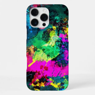 Funda Para iPhone 16 Pro Max salpicadura de pintura colorida