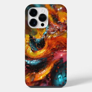 Funda Para iPhone 14 Pro Max Salpicaduras de color modernas y trendy