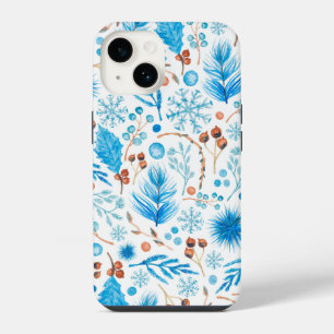 Funda Para iPhone 14 Saltos acuáticos de invierno y fresas modernos