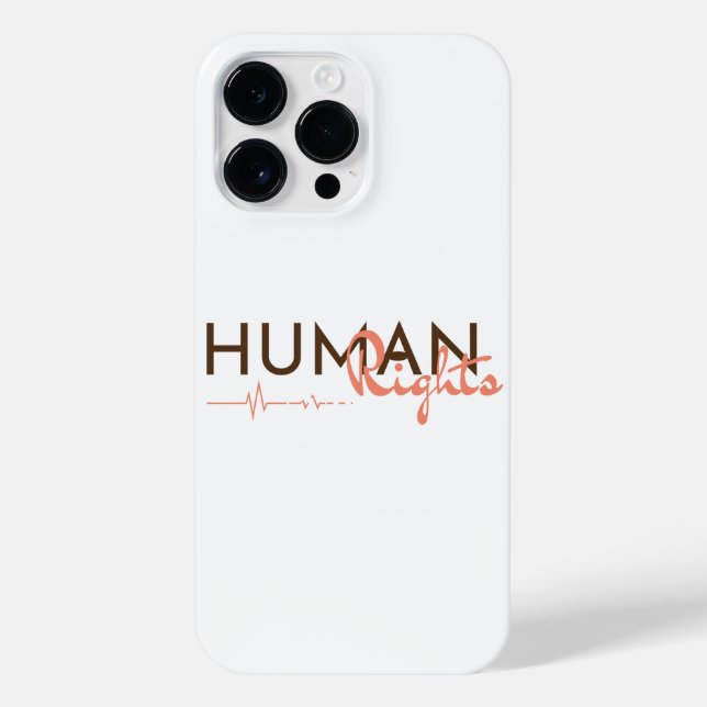 Funda Para iPhone Salvamento de los derechos humanos (Reverso)