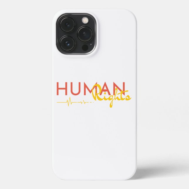 Funda Para iPhone Salvamento de los derechos humanos (Reverso )
