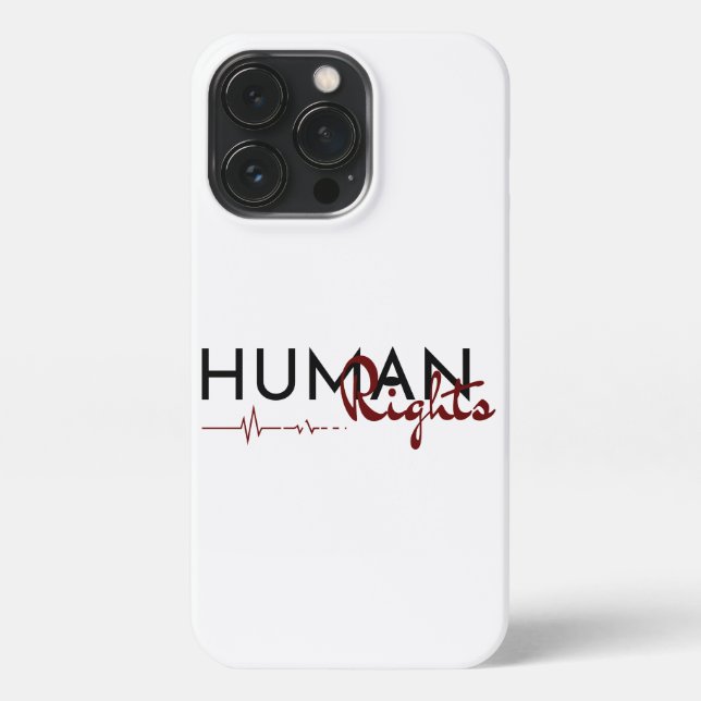 Funda Para iPhone Salvamento de los derechos humanos (Reverso)