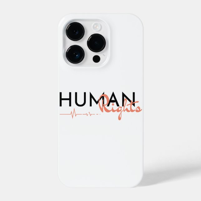 Funda Para iPhone Salvamento de los derechos humanos (Reverso )