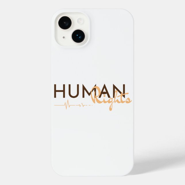 Funda Para iPhone Salvamento de los derechos humanos (Reverso )
