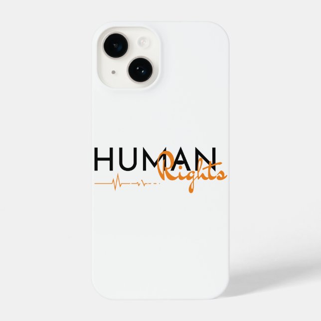 Funda Para iPhone Salvamento de los derechos humanos (Reverso )