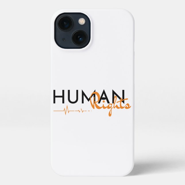 Funda Para iPhone Salvamento de los derechos humanos (Reverso )