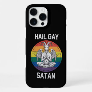 Funda Para iPhone 16 Pro Max Salve Satan Gay Divertido Cabra Gótico Gótica LGBT