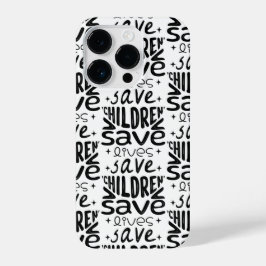 Funda Para iPhone 14 Pro Salven niños, salven vidas