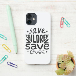 Funda Para iPhone 12 Mini Salven niños, salven vidas