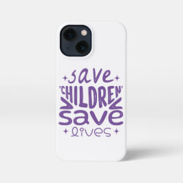 Funda Para iPhone 13 Mini Salven niños, salven vidas