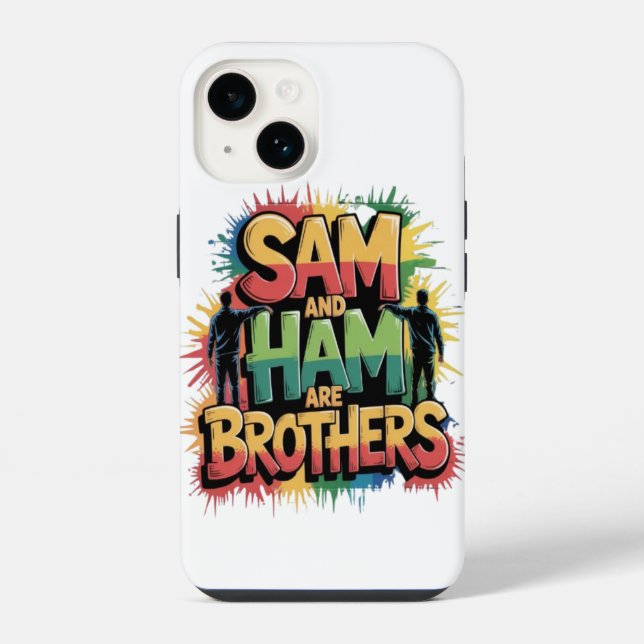 Funda Para iPhone Sam y Ham son hermanos (Reverso )