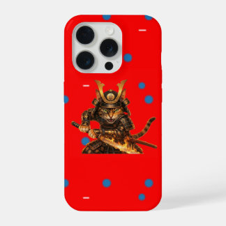 Samurai Orange Cat - Bold Pop Art iPhone Case