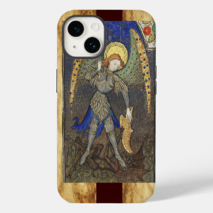 Funda Para iPhone 14 San Miguel Arcángel con el diablo