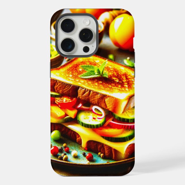 Funda Para iPhone Sanos Reuniones Indulgentes: Un Delicioso Queso A  (Reverso )