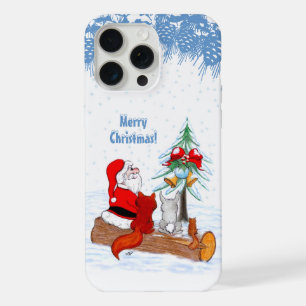 Santa Claus con Fox de Conejo y Squirrel