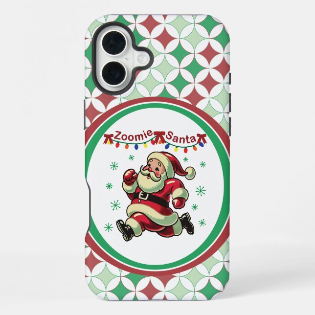 Funda Para iPhone Santa Zoomie Navidad (Reverso )