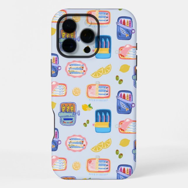 Funda Para iPhone Sardinas y Limones (Reverso )