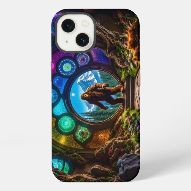 Funda Para iPhone Sasquatch Dimensional Portal (Reverso )