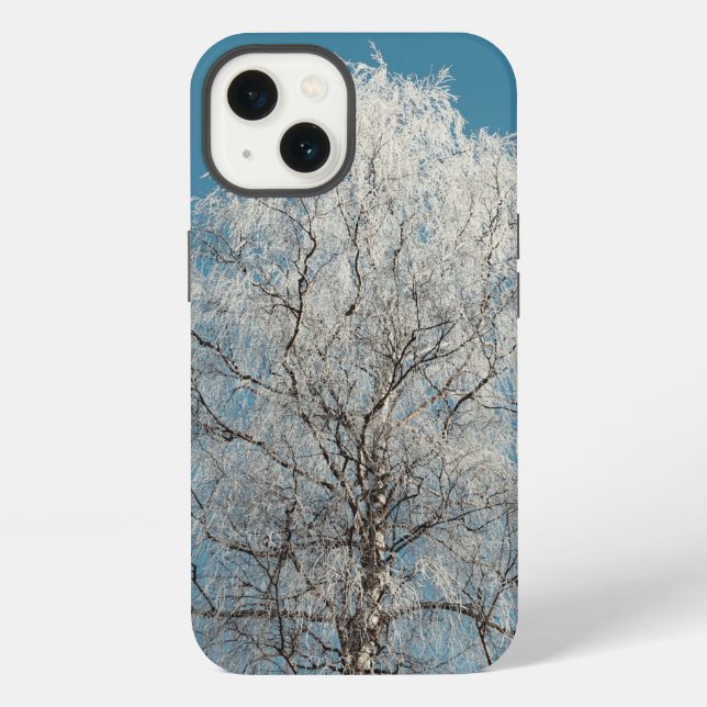 Funda Para iPhone Sauce blanco contra cielo azul sin nubes (Reverso )