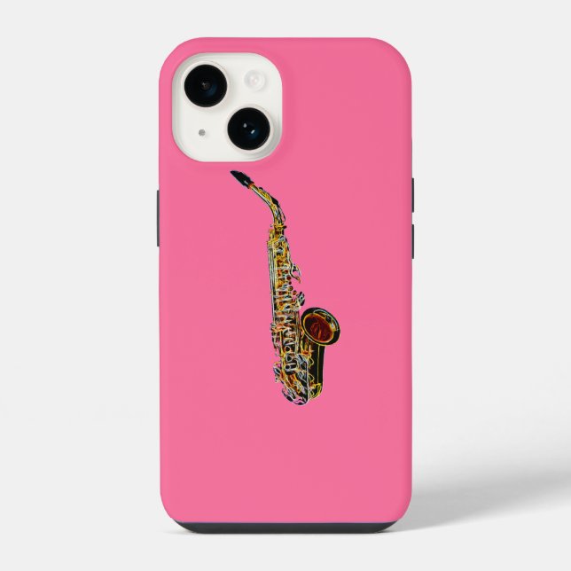 Funda Para iPhone Saxofón (Reverso )