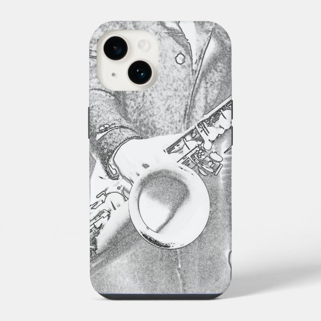 Funda Para iPhone saxofonista (Reverso )