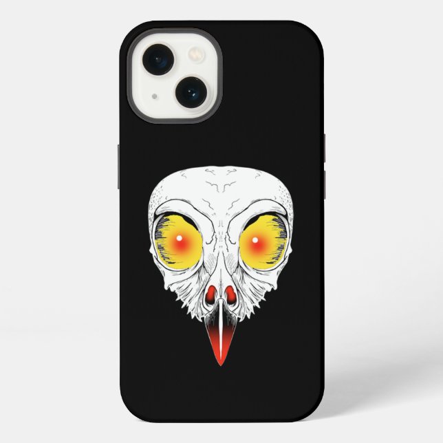 Funda Para iPhone Schädel eines Raubvogels (Reverso )