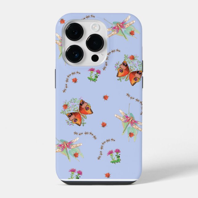 Funda Para iPhone Schmetterling und Glückskäfer (Reverso )