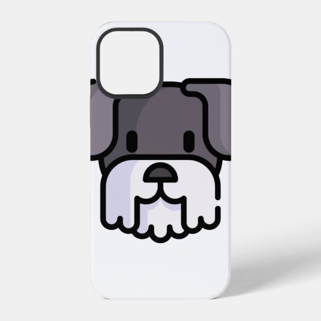 Funda Para iPhone Schnauzer miniatura (Reverso )