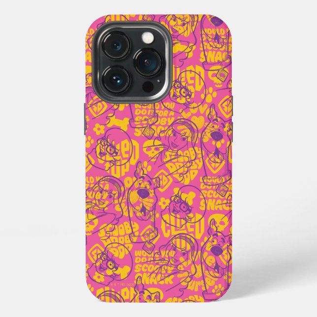 Funda Para iPhone Scooby-Doo | Funky Flower Pattern (Reverso )