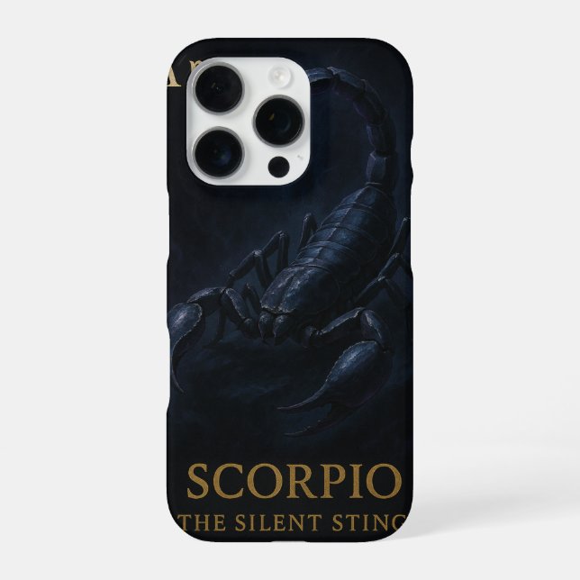 Funda Para iPhone Scorpio Zodiac Art – Dark Celestial Scorpion (Reverso)