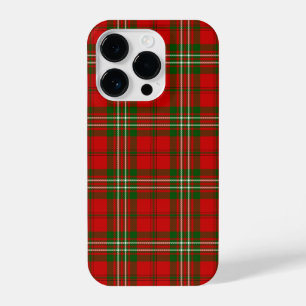 Funda Para iPhone 14 Pro Scott tartan red green plon