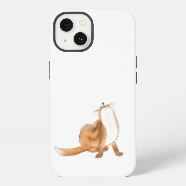 Funda Para iPhone Scratching fox (Reverso )
