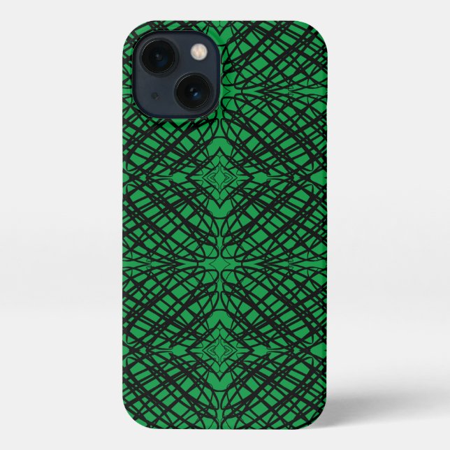 Funda Para iPhone Scribe simple | Tejido Espejo | Verde | (Reverso )