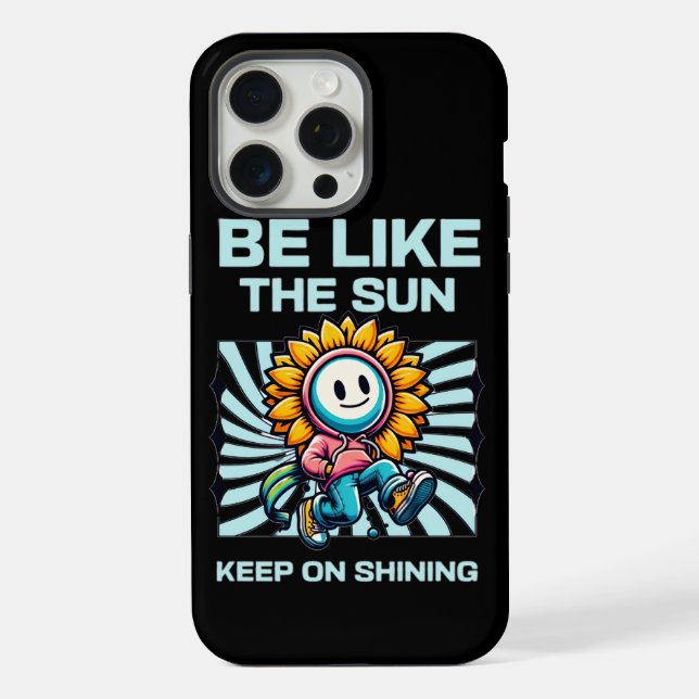 Funda Para iPhone Sé como el sol, sigue brillando (Reverso )