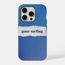 se ha ido a surfear, al azul