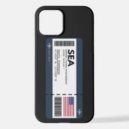Funda Para iPhone 12 SEA Seattle Boarding Pass - USA Ticket