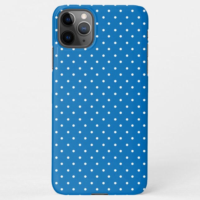 Funda Para iPhone Seamless blue background polka dot pattern  (Reverso)