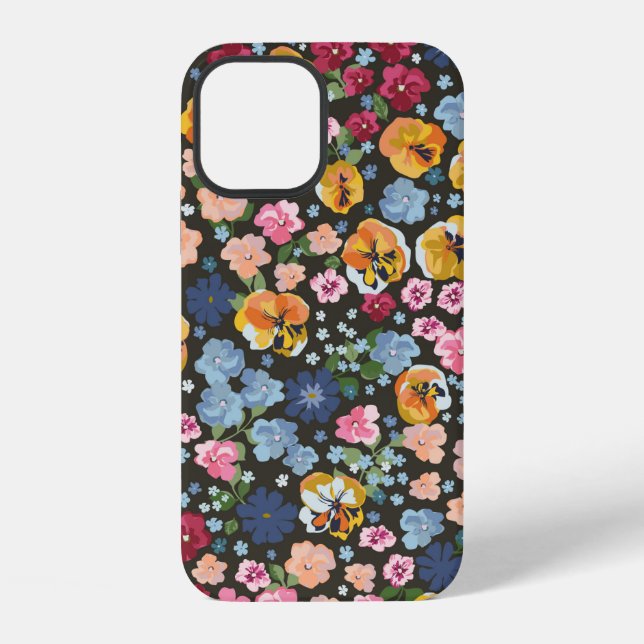 Funda Para iPhone Seamless decorative elegant pattern with cute flow (Reverso )