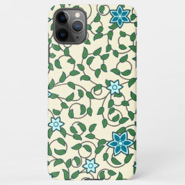 Funda Para iPhone 11Pro Max Seamless floral pattern on beige background