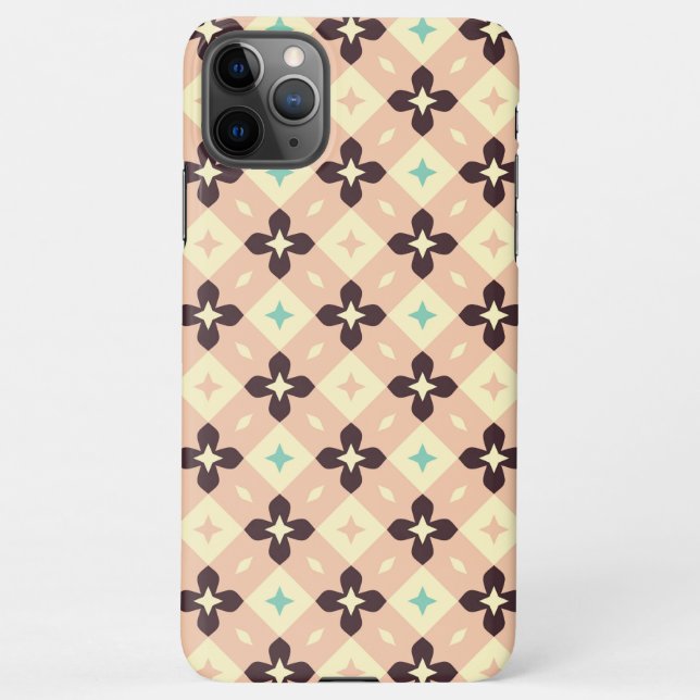 Funda Para iPhone Seamless geometric floral  pattern (Reverso)