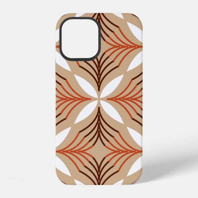 Funda Para iPhone Seamless geometric pattern with flowers (Reverso )