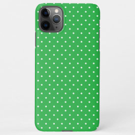 Funda Para iPhone 11Pro Max Seamless green background polka dot pattern