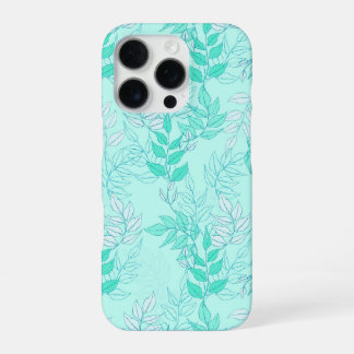 Funda Para iPhone 16 Pro Seamless pattern featuring interconnected leafy br