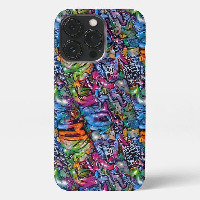 Funda Para iPhone Seamless Pattern Graffiti 11 (Reverso)