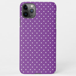 Funda Para iPhone 11Pro Max Seamless purple background polka dot pattern 