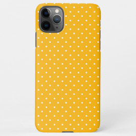 Funda Para iPhone 11Pro Max Seamless yellow-orange  polka dot  pattern 