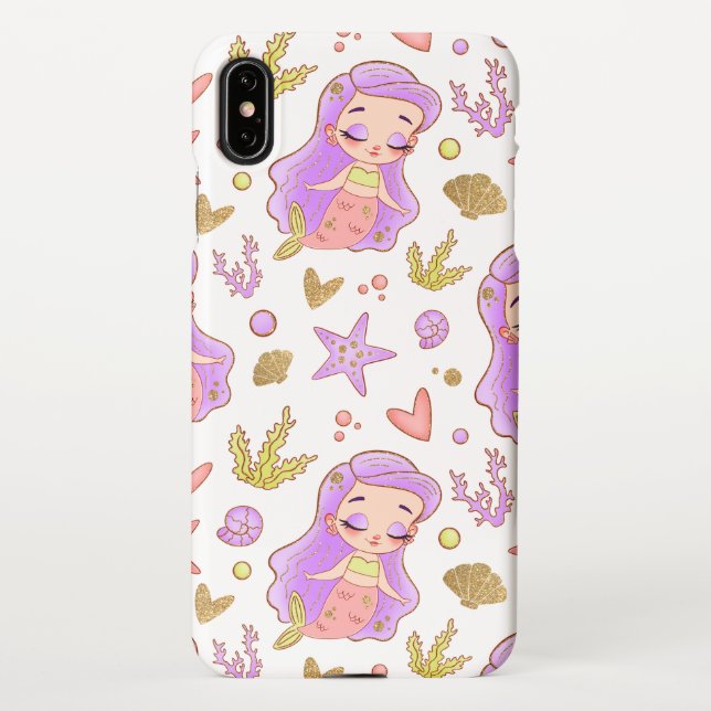 Funda Para iPhone  Seascape with Beach, Great Wave & Mount Sea Case (Reverso)