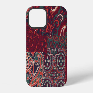Funda Para iPhone 12 Seda de cachemira de paisley: parches abstractos v