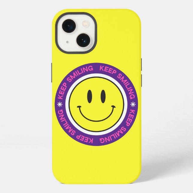 Funda Para iPhone Seguir sonriendo (Reverso )
